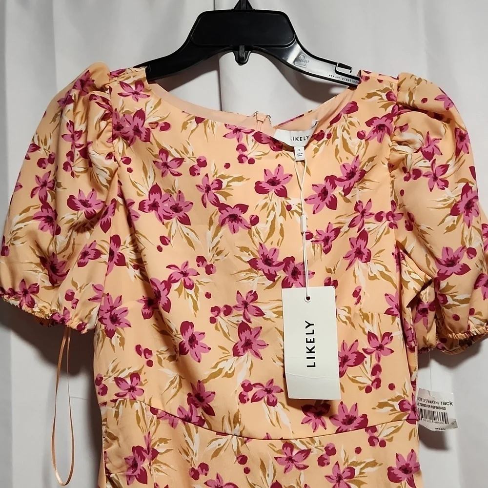 NWT Likely Cara‎ Dress Cocktail Floral Mini Dress 2